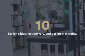 create a stylish 10 slide presentation in google slides