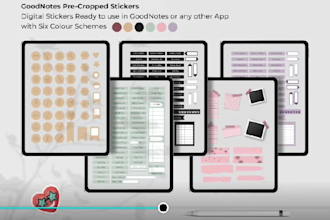 design custom digital stickers, for etsy planner