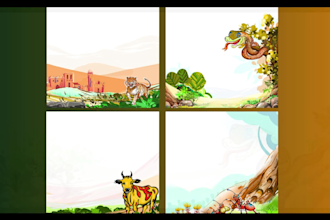 make conceptual illustrations and storytelling for children book