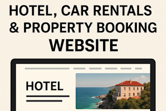 design redesign squarespace wix hotel car rentals property booking website