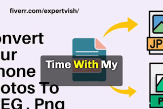 convert your iphone HQ photos to png, bmp, jpg formats in 1 day