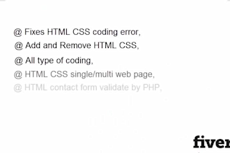fix html css wordpress issues and errors