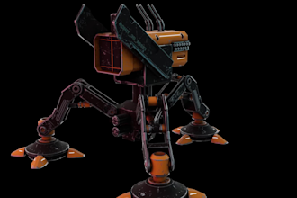 do custom turrets and weapons 3d modeling