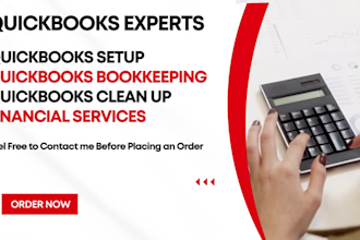 do set up, clean up and bookkeeping in quickbooks online