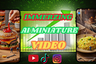 create stunning small creatures world miniature ai video for youtube shorts