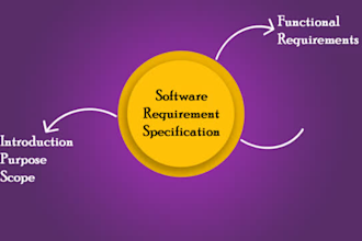 write software requirement specifications srs and uml diagrams