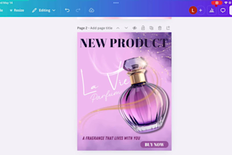 create visually appealing canva social media graphics design