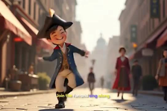 3d animation character video, 3d kids animated  cartoon, kid nursery rhymes