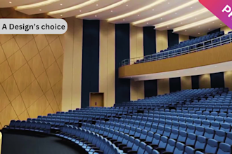 do 3d auditorium, event hall, opera house, theater space design