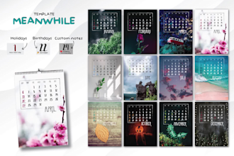 create your own custom calendar ready to print