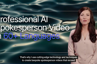create professional ai spokesperson video in 60 languages