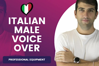 record a professional italian voice over