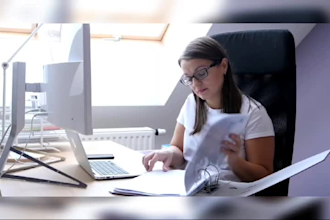 in typing,making presentations, ms word