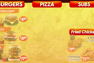 design and edit your digital menu