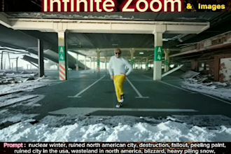 make infinite zoom video from image and video