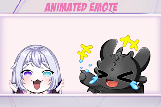 create animated emotes for twitch,kick or youtube