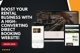 build rental website listing website host away hotel website for direct booking