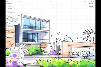 draw architectural perspectives and sketches in high quality