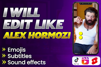 edit tiktok videos, youtube shorts and instagram reels with hormozi captions
