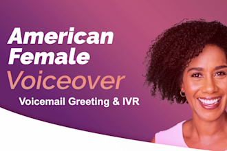 record a professional voicemail phone greeting and IVR