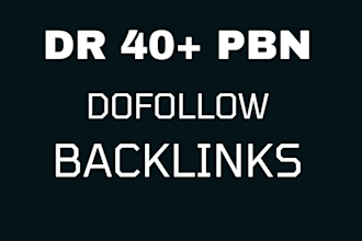 create DR 40 plus manual homepage backlinks