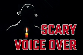 voice over a scary story