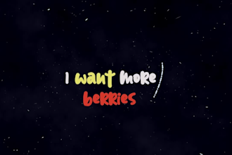 create a professional animated music video with lyrics