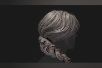 do realistic 3d hair model metahuman hair with alpha texture, xgen blender ue