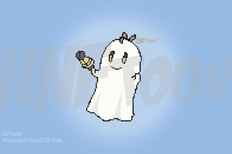 make 2d animation gif, stickers, pixel gif, emoji, and others