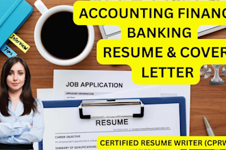 write a winning resume for finance banking accounting,ats sales and cover letter