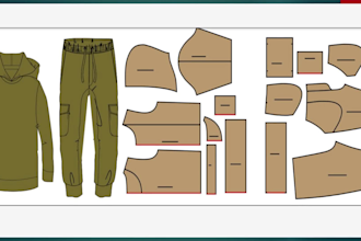 do of all kinds of graded garments sewing pattern
