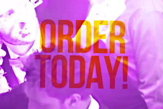 do your animated motion video flyer design