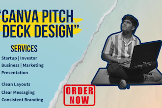 design a professional canva pitch deck