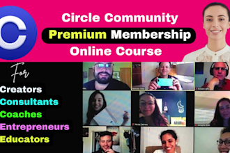build circle online community, live events, online course website on circle so