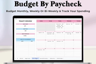 create excel yearly monthly paycheck budget spreadsheet weekly financial planner
