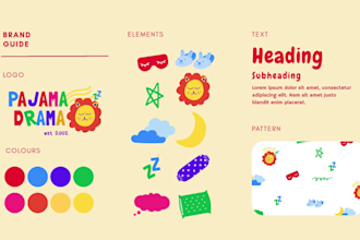 make a modern logo and brand identity guidelines