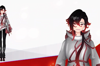 design and rig 2d vtuber model