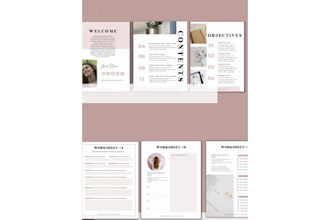 design PDF lead magnet canva ebook design workbook journal book formatting