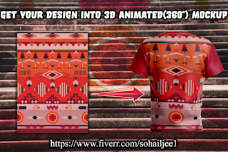 3d clothing mockup animation of your t shirt or hoodie