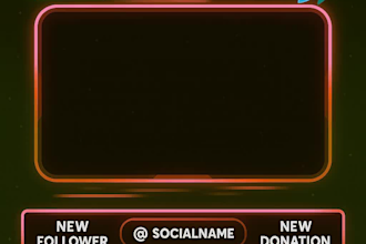create stunning animated stream overlay to enhance your content