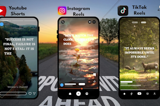 create viral motivational quote videos for tiktok, reels, and shorts
