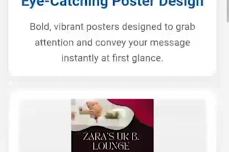 design stunning posters,  logo and cards