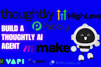 thoughtly ai automation voice agent setup n8n, retell ai make gohighlevel