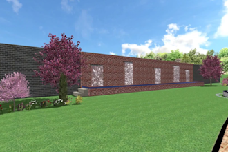 make realistic 3d park landscape design