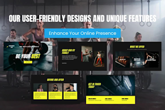develop fitness, gym, yoga, sports, personal trainer website