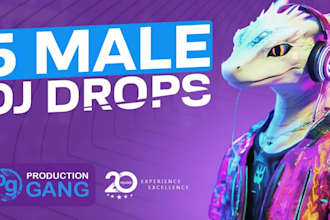 produce 5 male dj drops
