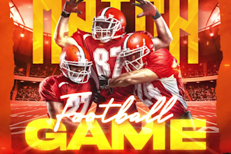 create stunning animation motion flyer poster for event, sports, party or club