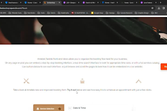 create an online appointment scheduling, booking website