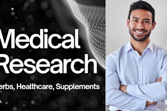 do medical research on supplements, herbs and healthcare market,