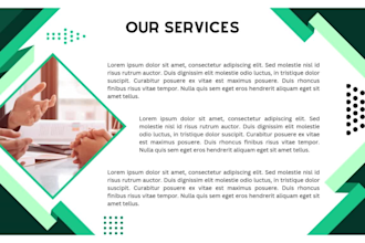 design investor pitch deck or business presentation in ppt, canva slide or pdf